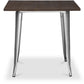 Square Dining Table - Industrial Design - Wood and Metal - Stylix - gallery 3