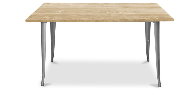 Table à manger rectangulaire - Design industriel - Bois - Troy