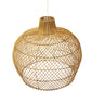 Lampe de plafond en rotin - Lampe suspendue de style Boho Bali - Mai