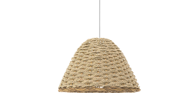 Lampe de plafond en rotin - Lampe suspendue de stile Boho Bali - Milo