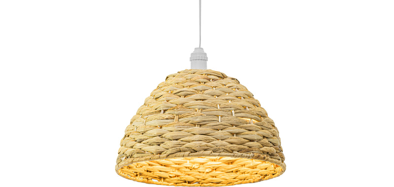 Lustre de plafond en herbe de mer - Suspension de style Boho Bali - Ngu