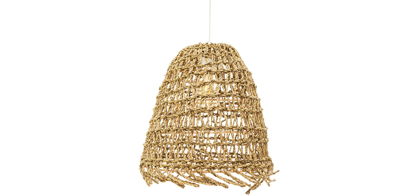 Lampe de plafond en rotin - Lampe suspendue stile Boho Bali - Linei