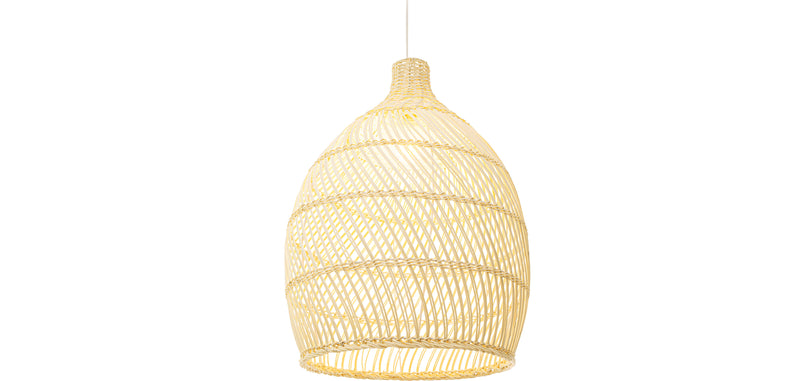 Lampe de plafond en rotin - Lampe suspendue au stile Boho Bali - Bay
