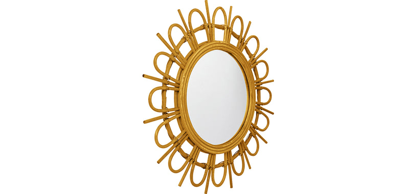 Wall Mirror - Boho Bali Round Design (60 cm) - Miu - gallery 2