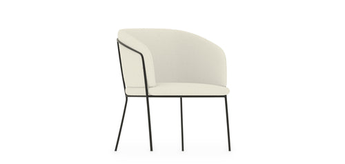 Fauteuil avec accoudoirs En Bouclette Fausse Fourrure Tapissée - Boucles Blanches - Miusen