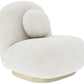 Bouclé fabric upholstered armchair - Larry - gallery 7