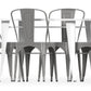Pack Table à manger et 4 Chaises à manger Design industriel - Nouvelle édition- Bistrot Stylix