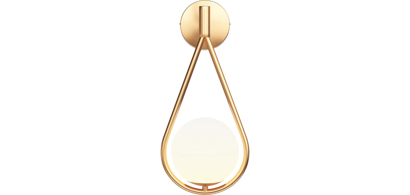 Gold Wall Lamp - Globe - Tear