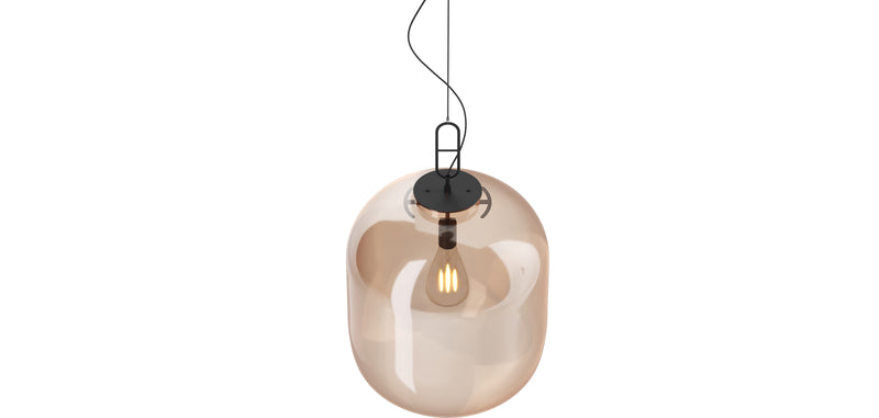 Lampe de plafond en cristal - Lampe suspendue design moyenne - Grau