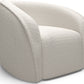 Armchair with Armrests - Upholstered in Boucle Fabric - Seral - gallery 2