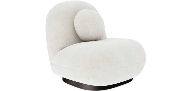 Armchair Upholstered in Boucle Fabric - Larry - gallery 4
