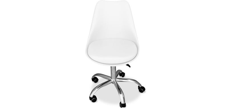 Chaise de bureau à roulettes - Chaise de bureau pivotante - Tulip