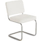 Dining Chair in Loop Faux Fur Upholstery - White Loops - Henr