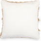 Square Cotton Cushion in Boho Bali Style, cover + filling - Chelay - gallery 3