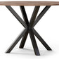 Table à manger ronde - Industrielle - Bois et métal - Bayron