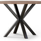 Round Dining Table - Industrial - Wood and Metal - Bayron - gallery 5