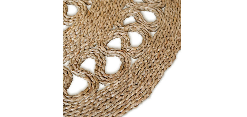 Tapis rond en jute - Boho Bali - 150 CM - Ilya