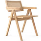 Chaise de salle à manger en rotin canné - avec accoudoirs - Kane