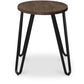 Tabouret Hairpin - 42cm - Bois foncé et métal