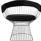 Cadeira de sala de jantar com apoios de braços - Couro e metal - Barrel
