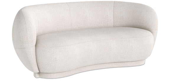Curved Sofa - 3 Seater - Boucle Fabric - Curvy - gallery 5