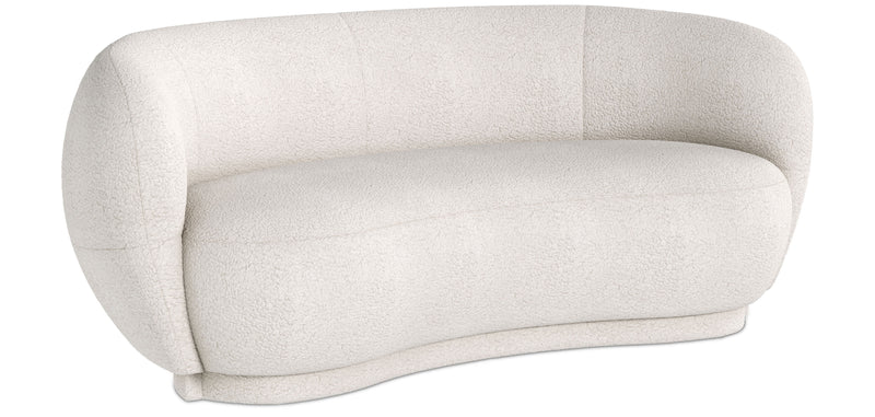 Curved Sofa - 3 Seater - Boucle Fabric - Curvy - gallery 5