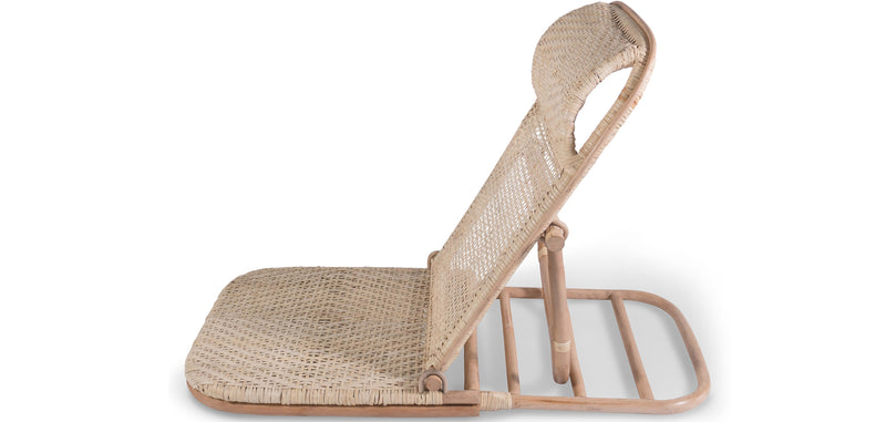 Sun Lounger Natural Rattan – Reclinable for Garden, Terrace & Beach – Chenai - gallery 3