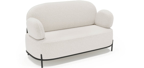 2/3-Seater Sofa - Upholstered in Bouclé Fabric - Baman - gallery 4