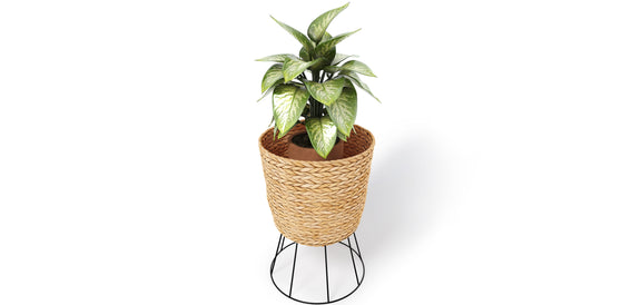 Round Floor Planter - Boho Style - 46 CM - Firna - gallery 2