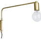 Vegglampe - Gullfarget Rør - Siena