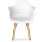 Dining chair with armrests - Scandinavian style - Dominic
