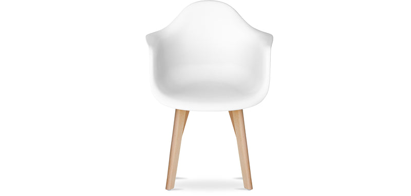 Chaise de salle à manger avec accoudoirs - Style scandinave - Dominic