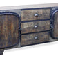 Meuble TV en Bois - Design Industriel Rétro - Shell