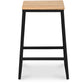 Industrial Design Bar Stool - Wood and Metal - 60cm - Big Boy