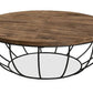 Table basse ronde - Design industriel - Bois et métal - Els
