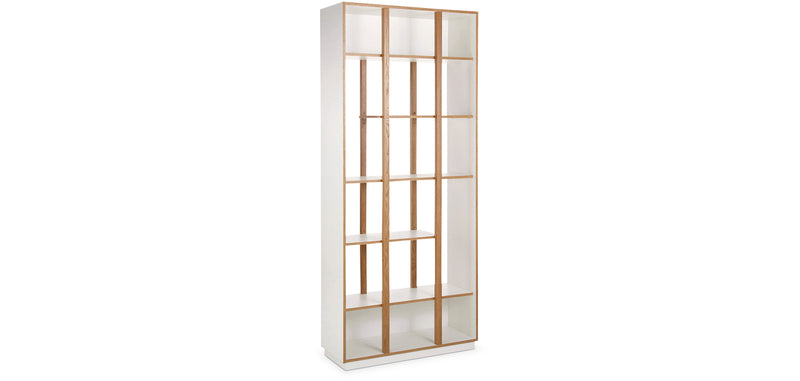 Scandinavian wooden bookcase