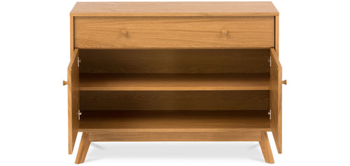 Scandinavian style small wooden sideboard