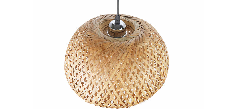 Candeeiro de teto Talli entrançado Design Boho Bali - Bambu