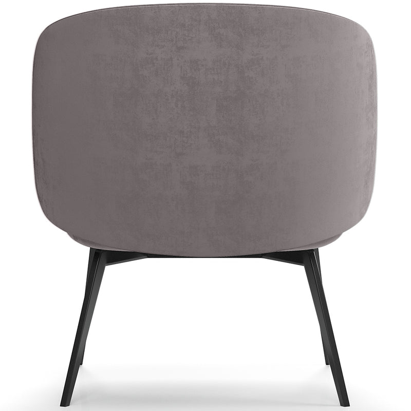 Curved Upholstered Design Armchair - Contemporary Style - Opreh