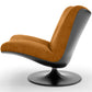 Upholstered Curved Design Contemporary Style Armchair - Tulipe