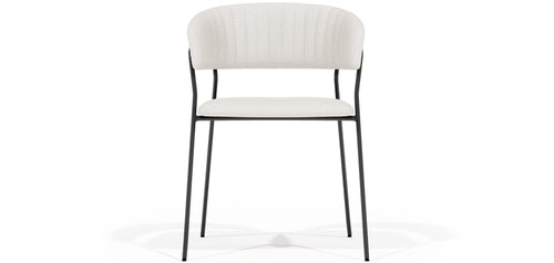 Chaise de salle à manger - Revêtue de tissu Bouclé - Gruna