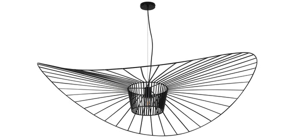 Vertical Hanging Lamp 140cm - Metal - gallery 1