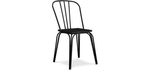 Dining chair - Industrial style - Wood and metal - Lillor