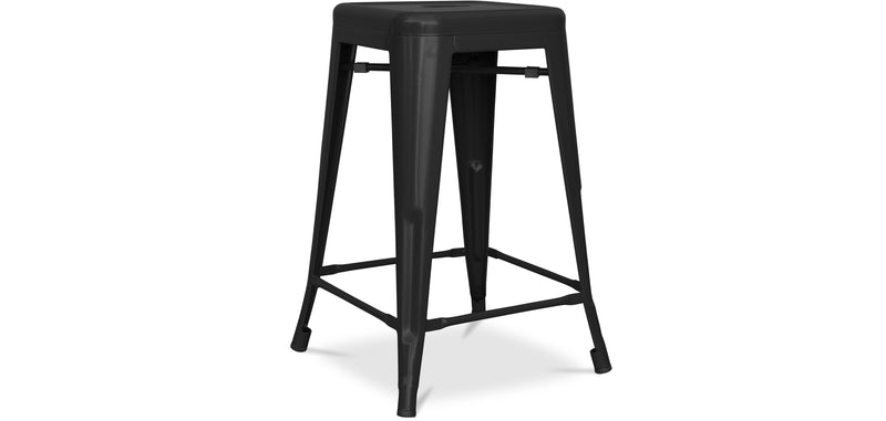 Hoker w stylu industrialnym - matowa stal - 60cm - Stylix