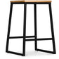 Industrial Design Bar Stool - Wood and Metal - 60cm - Big Boy