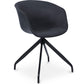 Chaise de bureau avec accoudoirs - Chaise de bureau design noire - Jodie