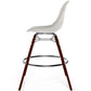 Velvet Bar Stool - Scandinavian Design and Dark Wood Legs - Skögur