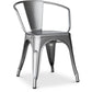 Chaise de salle à manger avec accoudoirs - Acier - Nouvelle édition - Stylix