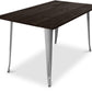 Table à manger rectangulaire - Industrielle - Bois - Tawny