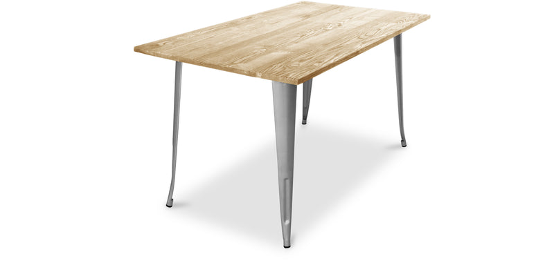 Table à manger rectangulaire - Design industriel - Bois - Troy